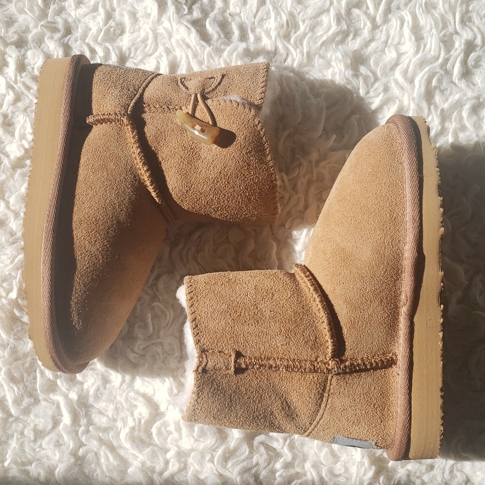 Aussie Merino Tan Short Boot Y11 Nwot